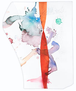Papierarbeit Kuhlmann o.T (Propeller), 2024