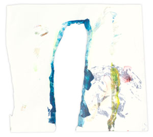 Papierarbeit Kuhlmann o.T. (Sprung), 2024