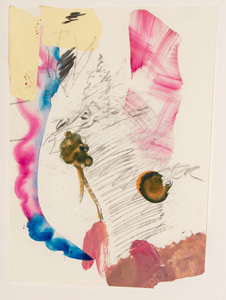 Papierarbeit Kuhlmann o.T.(Face), 2019