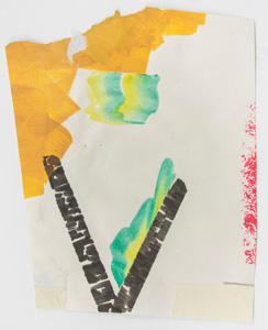 Papierarbeit Kuhlmann o.T.(aLpHAbeTH - V), 2019