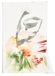 Papierarbeit Kuhlmann o.T. (Wirbel und Wiese), 2018