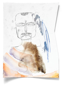 Papierarbeit Kuhlmann o.T.(Mme Klee fashion), 2019 