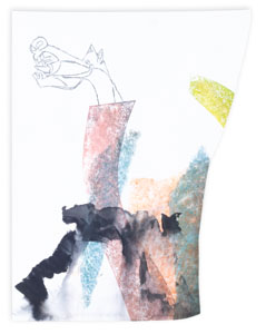 Papierarbeit Kuhlmann o.T.(Guernica), 2025
